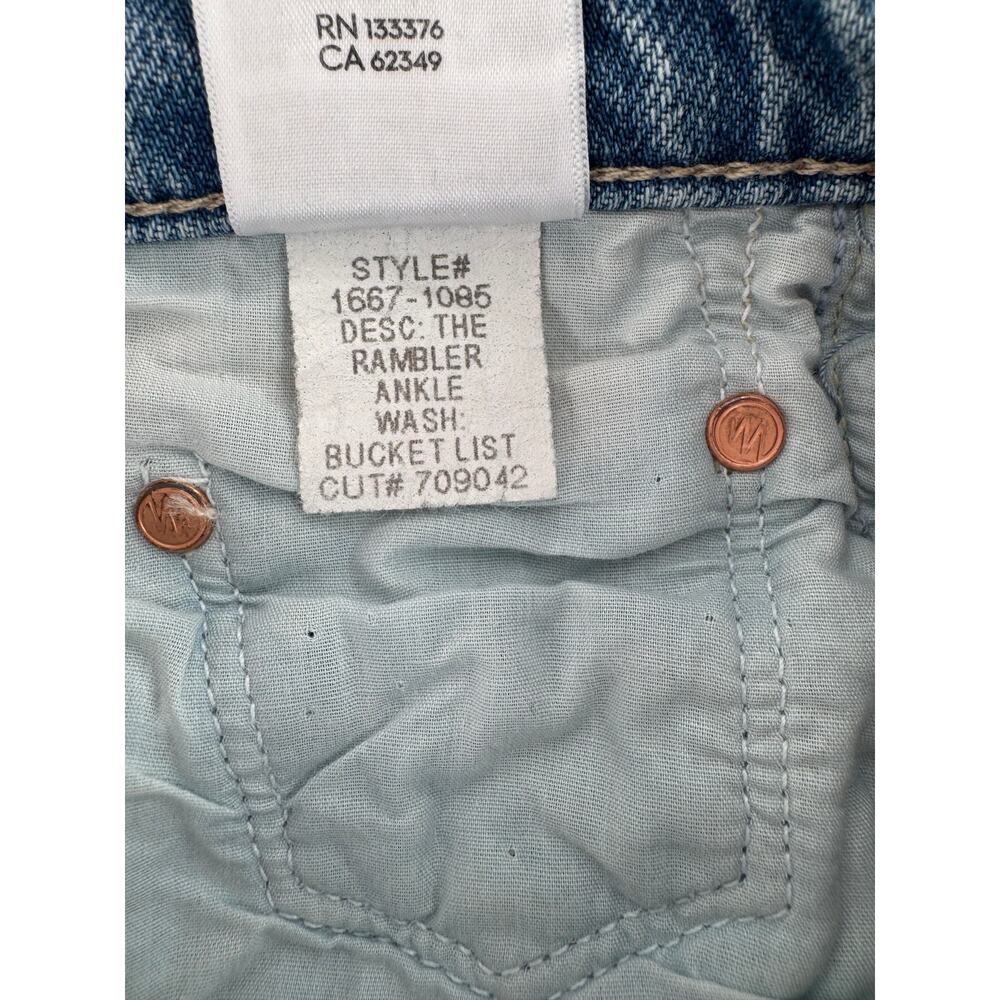 Mother Jeans The Rambler Ankle High Rise Relaxed 100% Cotton Bucket List 24 - Picture 10 of 10